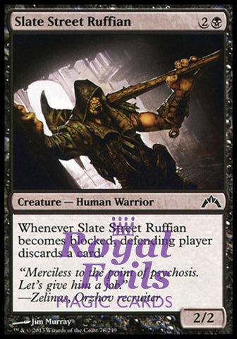 Slate Street Ruffian 4x FOIL GTC MTG Gatecrash Common MINT black