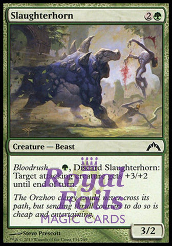 Slaughterhorn 4x FOIL GTC MTG Gatecrash Common MINT green