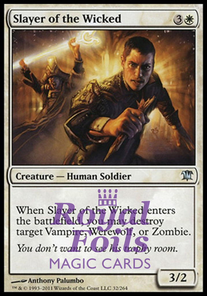 Slayer of the Wicked 2x FOIL ISD MTG Innistrad Uncommon MINT white