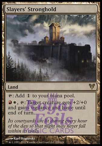 Slayers' Stronghold 1x FOIL AVR MTG Avacyn Restored Rare MINT red white