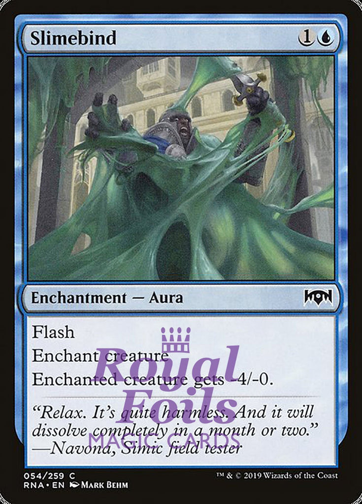 **2x FOIL Slimebind** RNA MTG Ravnica Allegiance Common MINT blue