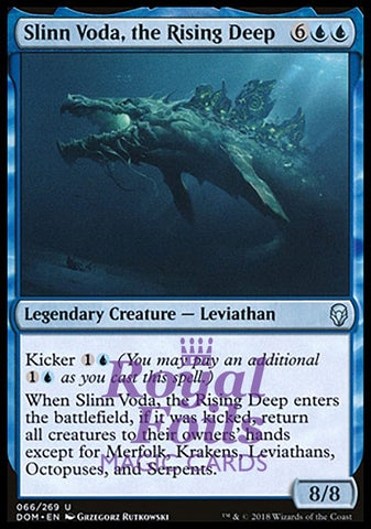 Slinn Voda, the Rising Deep 1x FOIL DOM MTG Dominaria Uncommon MINT blue