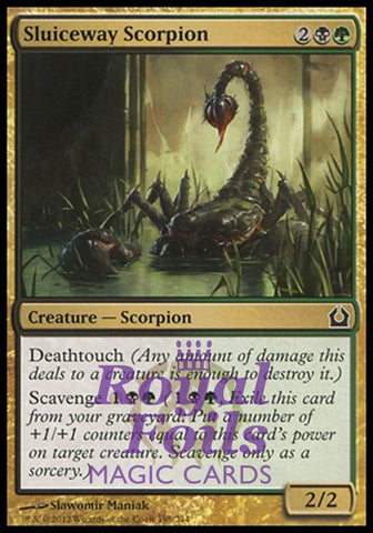 **4x FOIL Sluiceway Scorpion** RTR MTG Return to Ravnica Common MINT black green