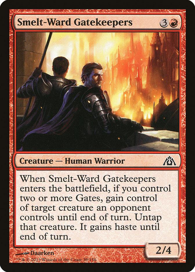 Smelt-Ward Gatekeepers 4x FOIL DGM MTG Dragon's Maze Common MINT red