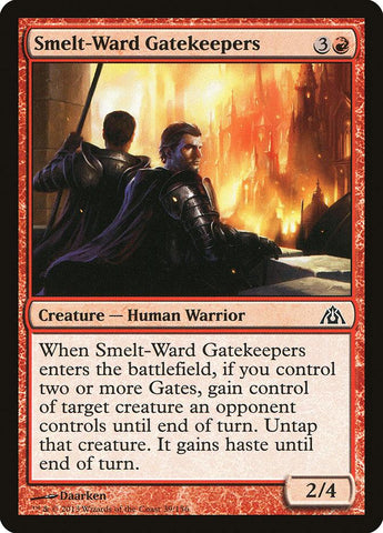 Smelt-Ward Gatekeepers 4x FOIL DGM MTG Dragon's Maze Common MINT red