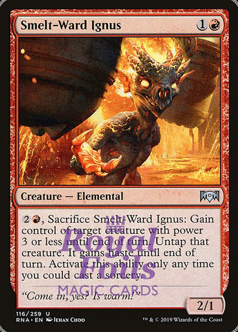 Smelt-Ward Ignus 4x FOIL RNA MTG Ravnica Allegiance Uncommon MINT red