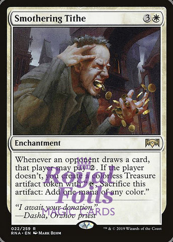 Smothering Tithe 1x FOIL RNA MTG Ravnica Allegiance Rare MINT white