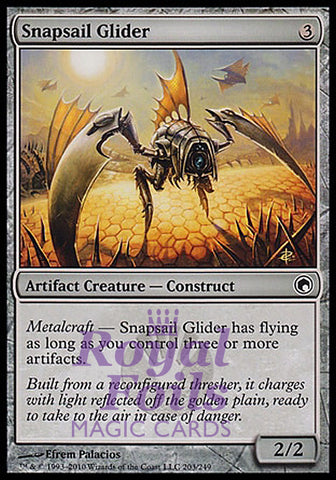 **4x FOIL Snapsail Glider** SOM MTG Scars of Mirrodin Common MINT artifact