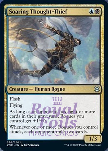 Soaring Thought-Thief 2x FOIL ZNR MTG Zendikar Rising Uncommon MINT blue black