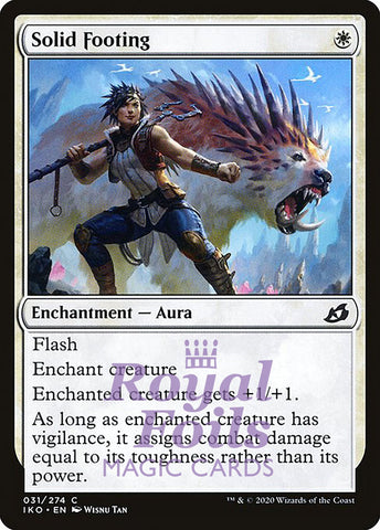 Solid Footing 4x FOIL IKO MTG Ikoria Common MINT white