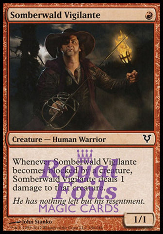 Somberwald Vigilante 3x FOIL AVR MTG Avacyn Restored Common MINT red