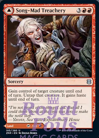 Song-Mad Treachery // Ruins 2x FOIL ZNR MTG Zendikar Rising Uncommon MINT red land