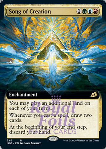 Song of Creation 1x FOIL IKO MTG Ikoria Rare MINT green blue red