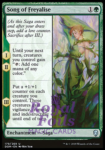 Song of Freyalise 1x FOIL DOM MTG Dominaria Uncommon MINT