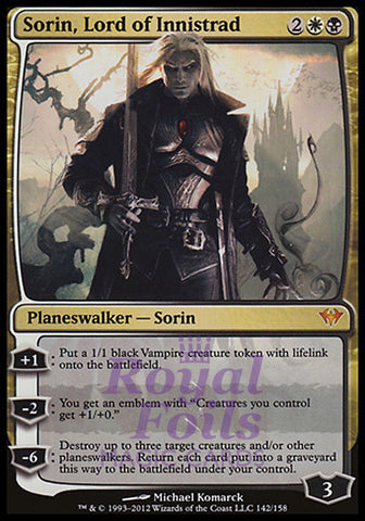 Sorin Lord of Innistrad 1x FOIL DKA MTG Dark Ascension Mythic NM- white