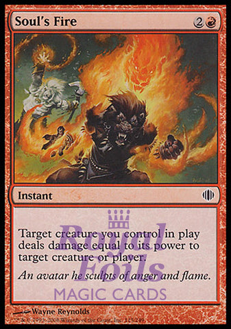 Soul's Fire 1x FOIL ALA MTG Shards of Alara Common MINT red