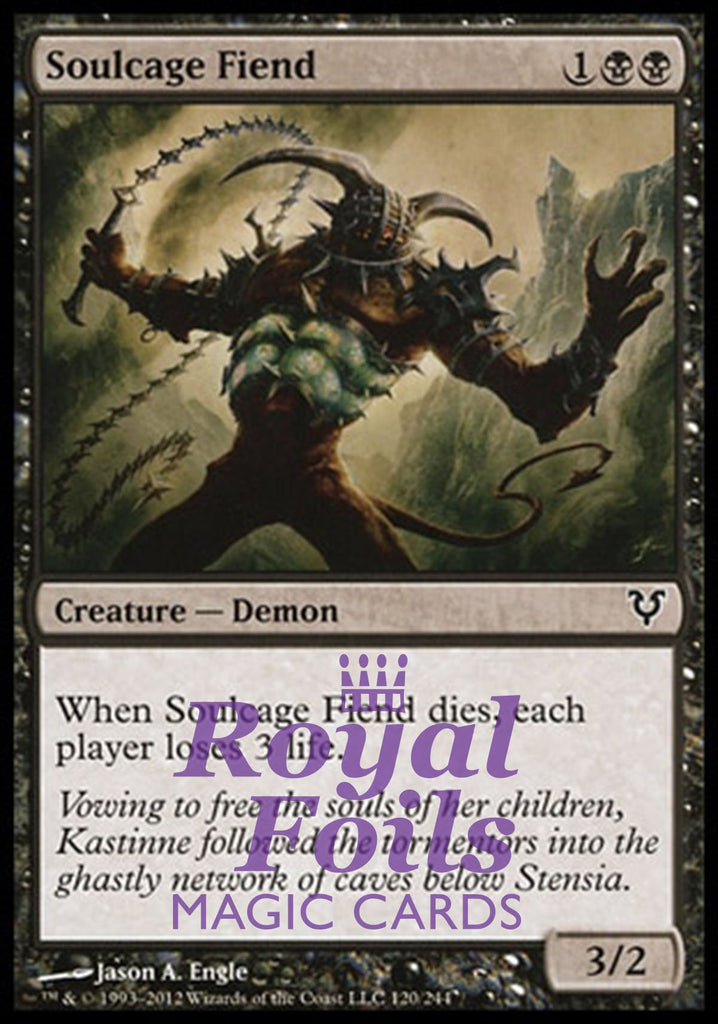 **3x FOIL Soulcage Fiend** AVR MTG Avacyn Restored Common MINT black