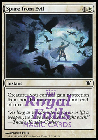 Spare from Evil 4x FOIL ISD MTG Innistrad Common MINT white