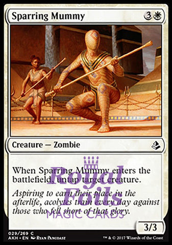 Sparring Mummy 4x FOIL AKH MTG Amonkhet Common MINT white