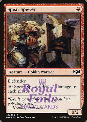 Spear Spewer 1x FOIL RNA MTG Ravnica Allegiance Common MINT red