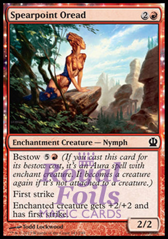 Spearpoint Oread 4x FOIL THS MTG Theros Common MINT red