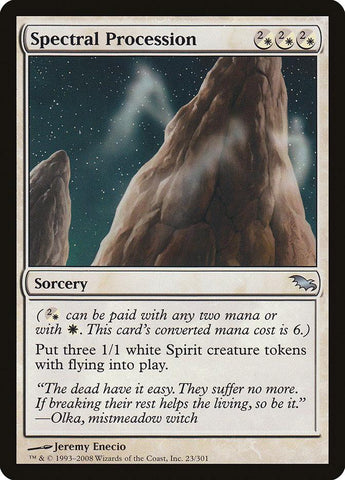 **1x FOIL Spectral Procession** SHM MTG Shadowmoor Rare MINT white