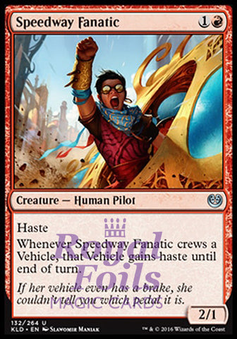 Speedway Fanatic 2x FOIL KLD MTG Kaladesh Uncommon MINT red
