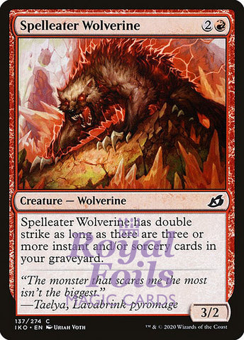 Spelleater Wolverine 4x FOIL IKO MTG Ikoria Common MINT red