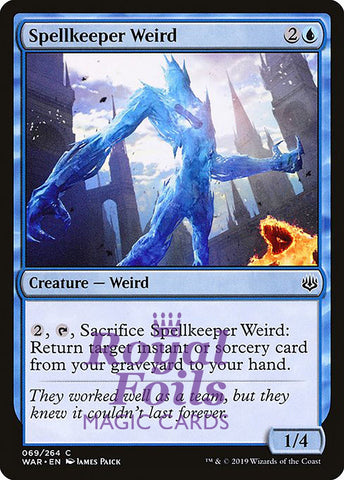 **3x FOIL Spellkeeper Weird** WAR MTG War of the Spark Common MINT blue