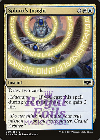 Sphinx's Insight 4x FOIL RNA MTG Ravnica Allegiance Common MINT white blue