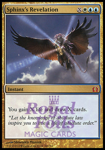 Sphinx's Revelation 1x FOIL RTR MTG Return to Ravnica Mythic MINT white blue