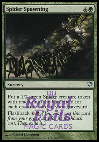 **4x FOIL Spider Spawning** ISD MTG Innistrad Uncommon NM green