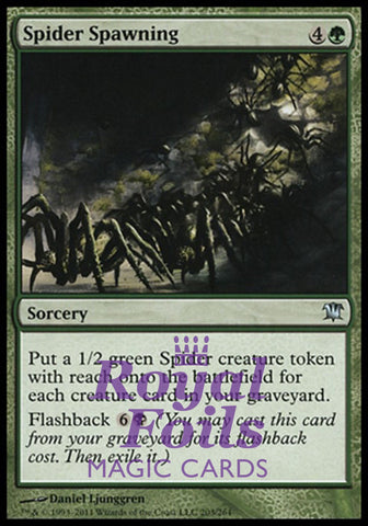 Spider Spawning 2x FOIL ISD MTG Innistrad Uncommon NM green