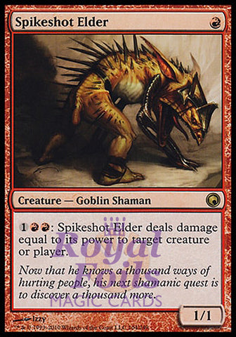 **1x FOIL Spikeshot Elder** SOM MTG Scars of Mirrodin Rare MINT red