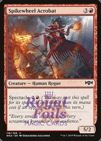 Spikewheel Acrobat 4x FOIL RNA MTG Ravnica Allegiance Common MINT red