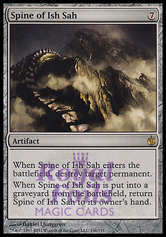 Spine of Ish Sah 1x FOIL MBS MTG Mirrodin Besieged Rare MINT artifact