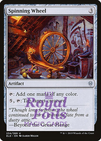 Spinning Wheel 4x FOIL ELD MTG Throne of Eldraine Uncommon MINT artifact
