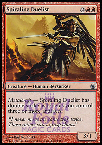 Spiraling Duelist 4x FOIL MBS MTG Mirrodin Besieged Uncommon MINT red