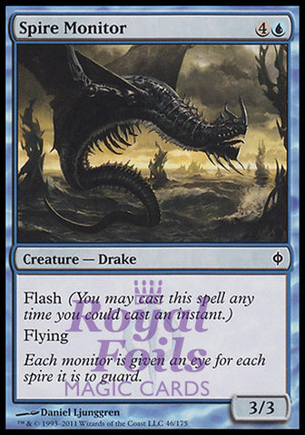 Spire Monitor 4x FOIL NPH MTG New Phyrexia Common MINT blue