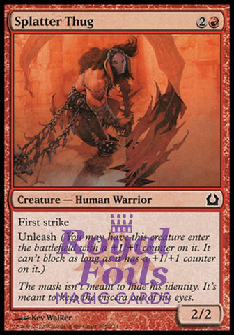 Splatter Thug 4x FOIL RTR MTG Return to Ravnica Common MINT red
