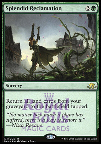Splendid Reclamation 1x FOIL EMN MTG Eldritch Moon Rare MINT green