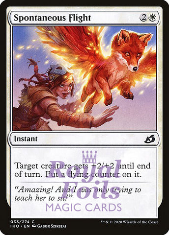 Spontaneous Flight 4x FOIL IKO MTG Ikoria Common MINT white