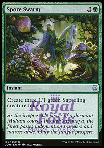 **2x FOIL Spore Swarm** DOM MTG Dominaria Uncommon MINT green