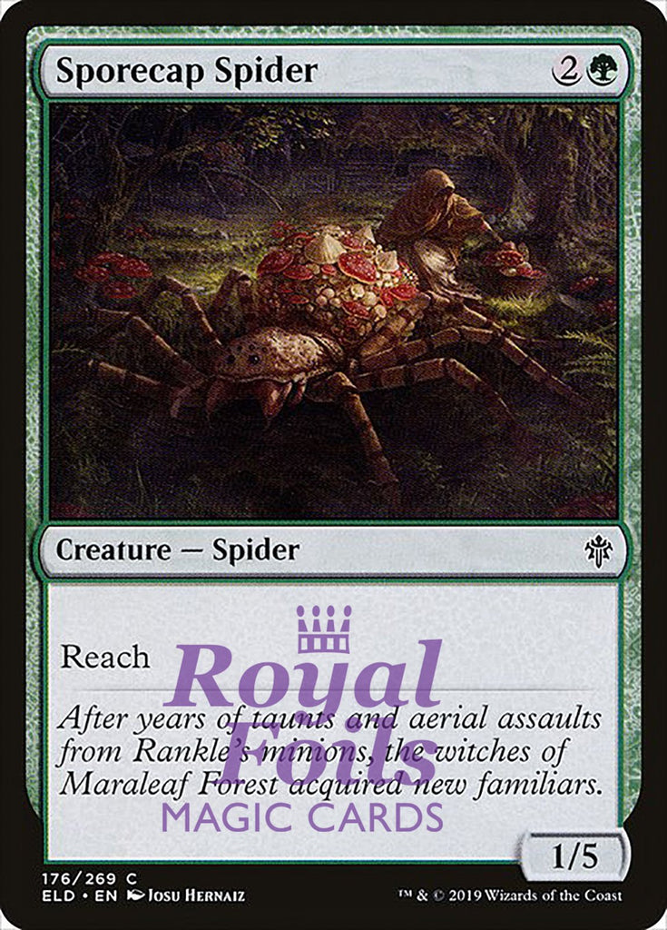 Sporecap Spider 3x FOIL ELD MTG Throne of Eldraine Common MINT green