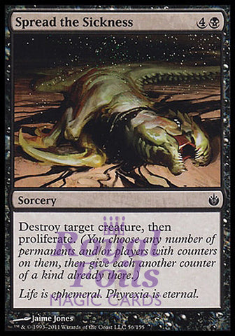 Spread the Sickness 1x FOIL MBS MTG Mirrodin Besieged Common MINT black