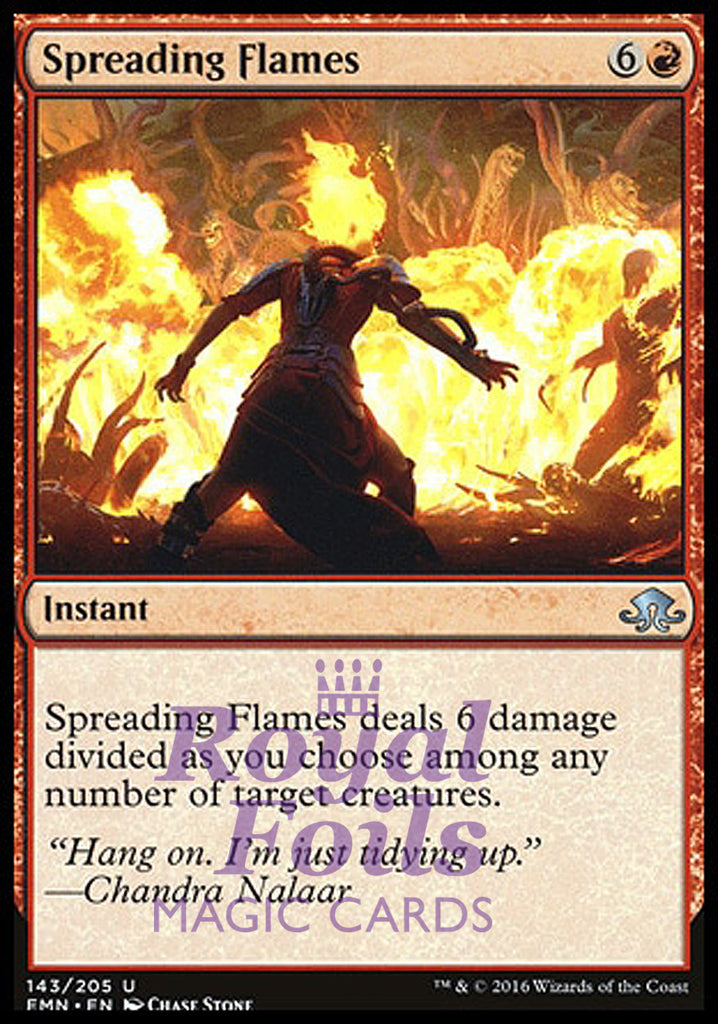 **2x FOIL Spreading Flames** EMN MTG Eldritch Moon Uncommon MINT red