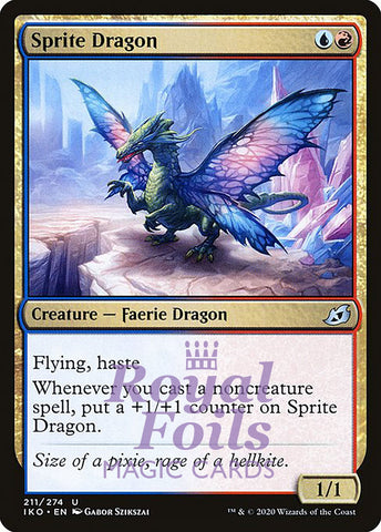 Sprite Dragon 2x FOIL IKO MTG Ikoria Uncommon MINT blue red