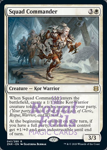 Squad Commander 2x FOIL ZNR MTG Zendikar Rising Rare MINT white