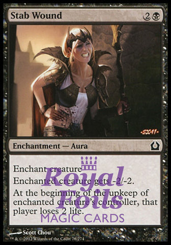 Stab Wound 4x FOIL RTR MTG Return to Ravnica Common MINT black