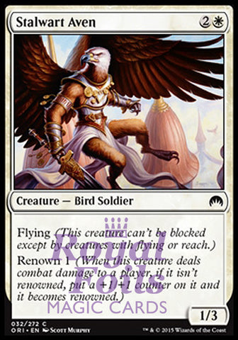 Stalwart Aven 4x FOIL ORI MTG Magic Origins Common MINT white